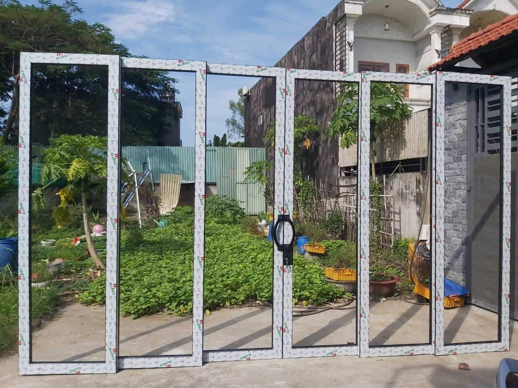 Cấu tạo cửa đi mở trượt 6 cánh
