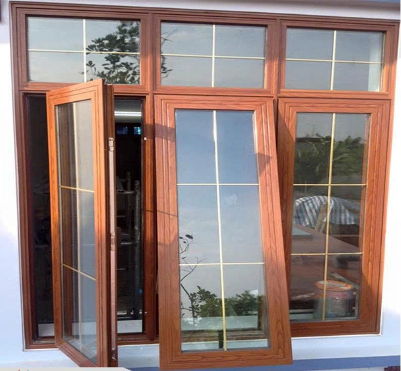 Mẫu Cửa sổ mở quay 3 cánh nhôm Xingfa màu Trắng sữa